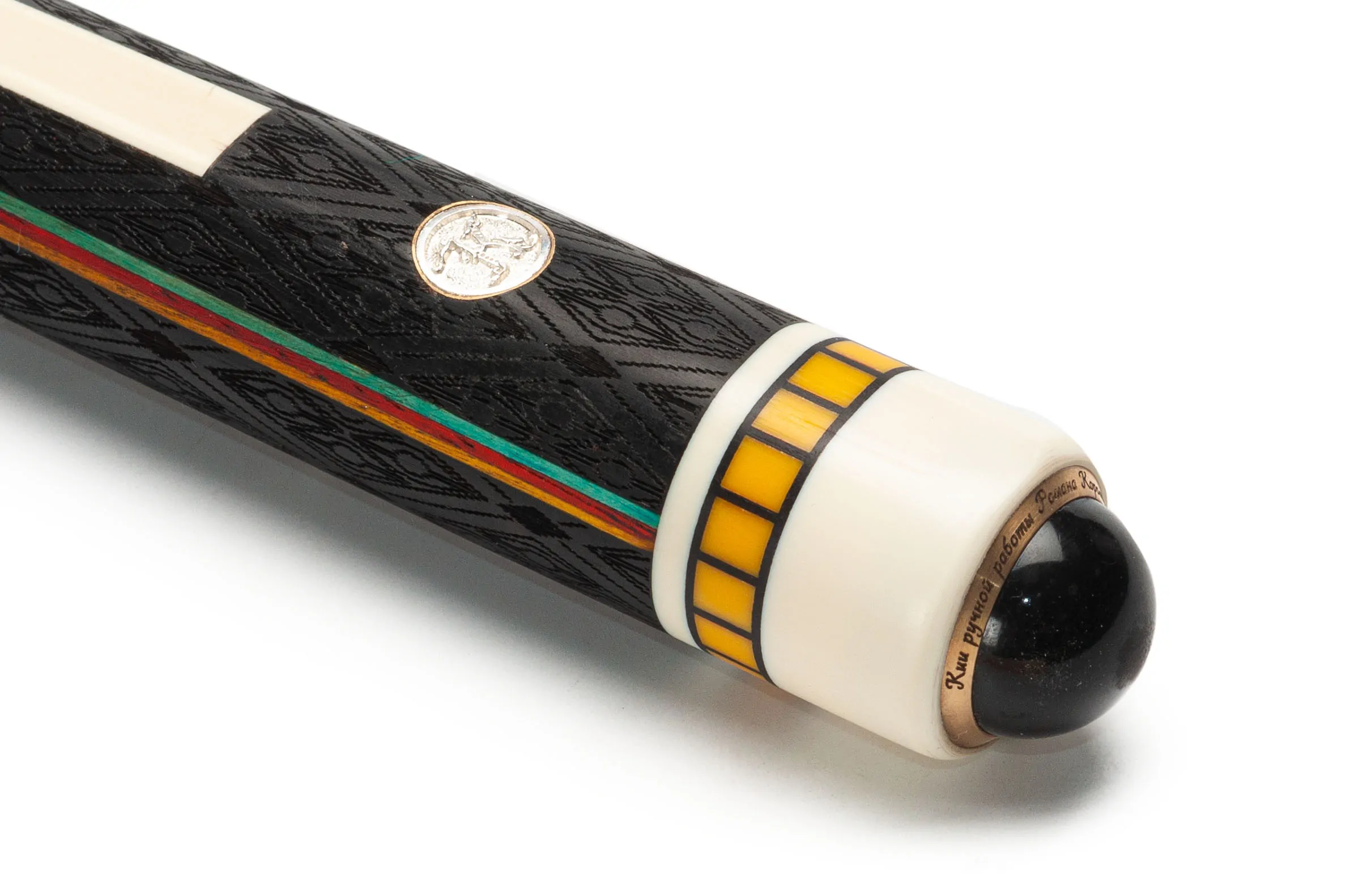 Кий Цветок 8 лучей Черный граб, Лимонник, Падук, Граб. — изображение 3