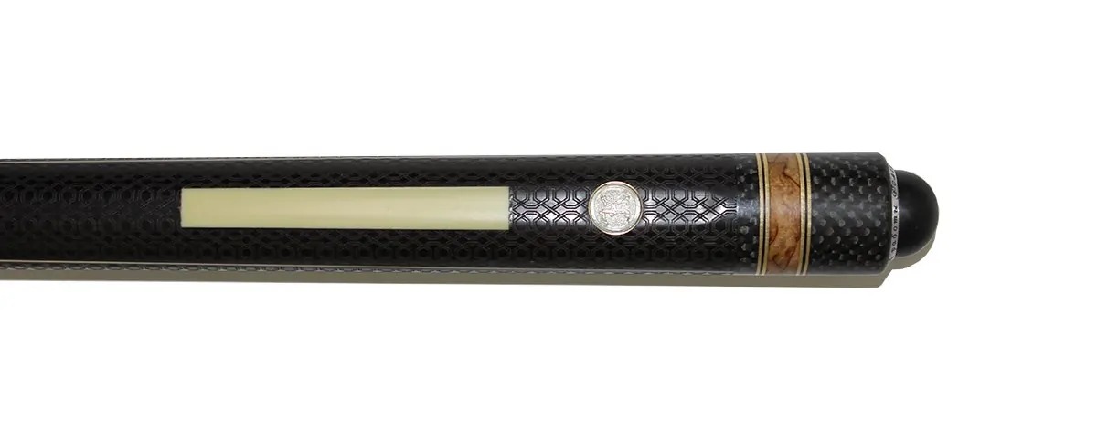 Кий Классика Элит 31 запил с лаз. гравировкой, Черный граб, Граб — изображение 2