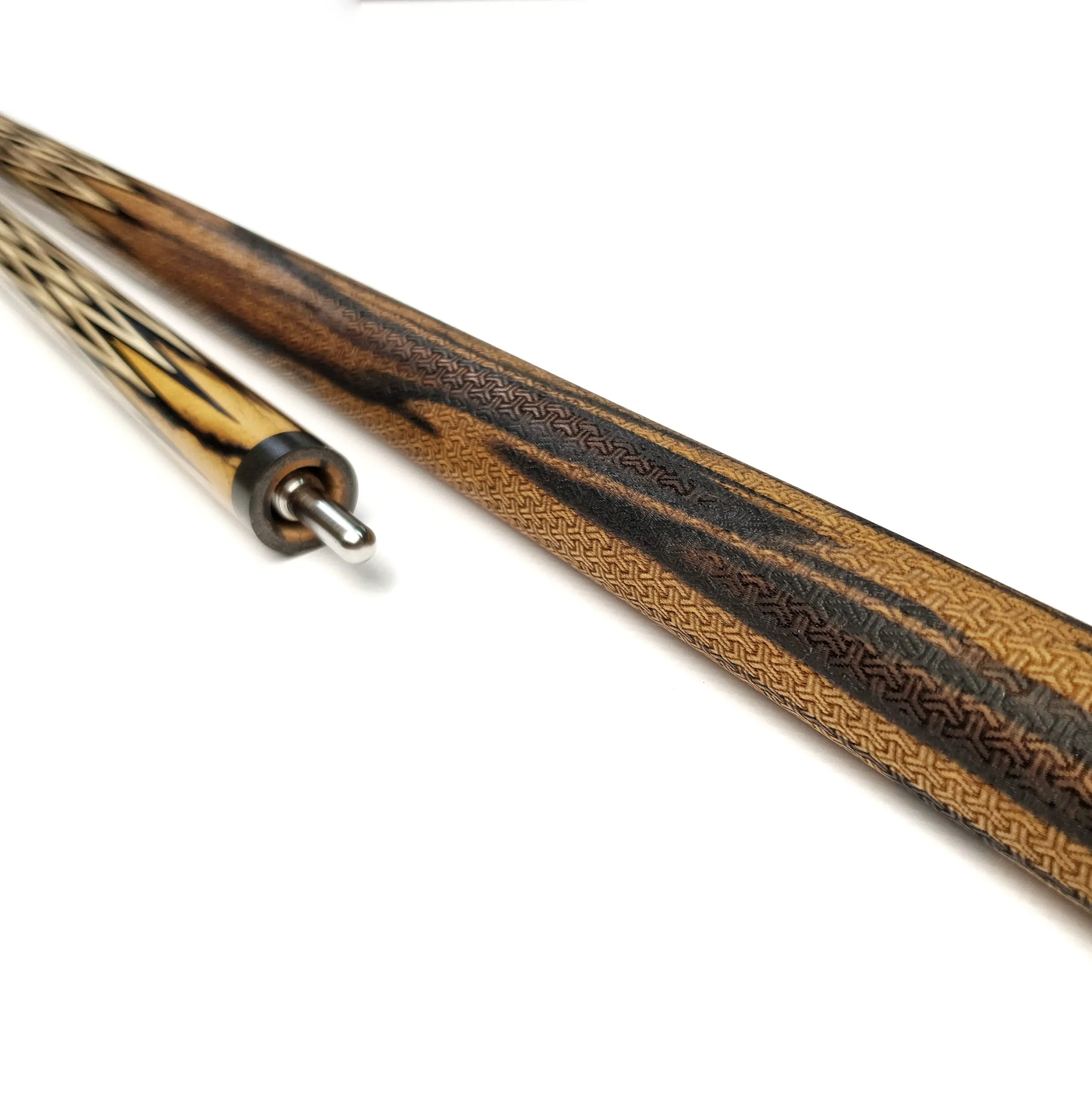 Кий Корона 8-ми перьевая,серебряный бампер,Лунный эбен, Граб. — изображение 3