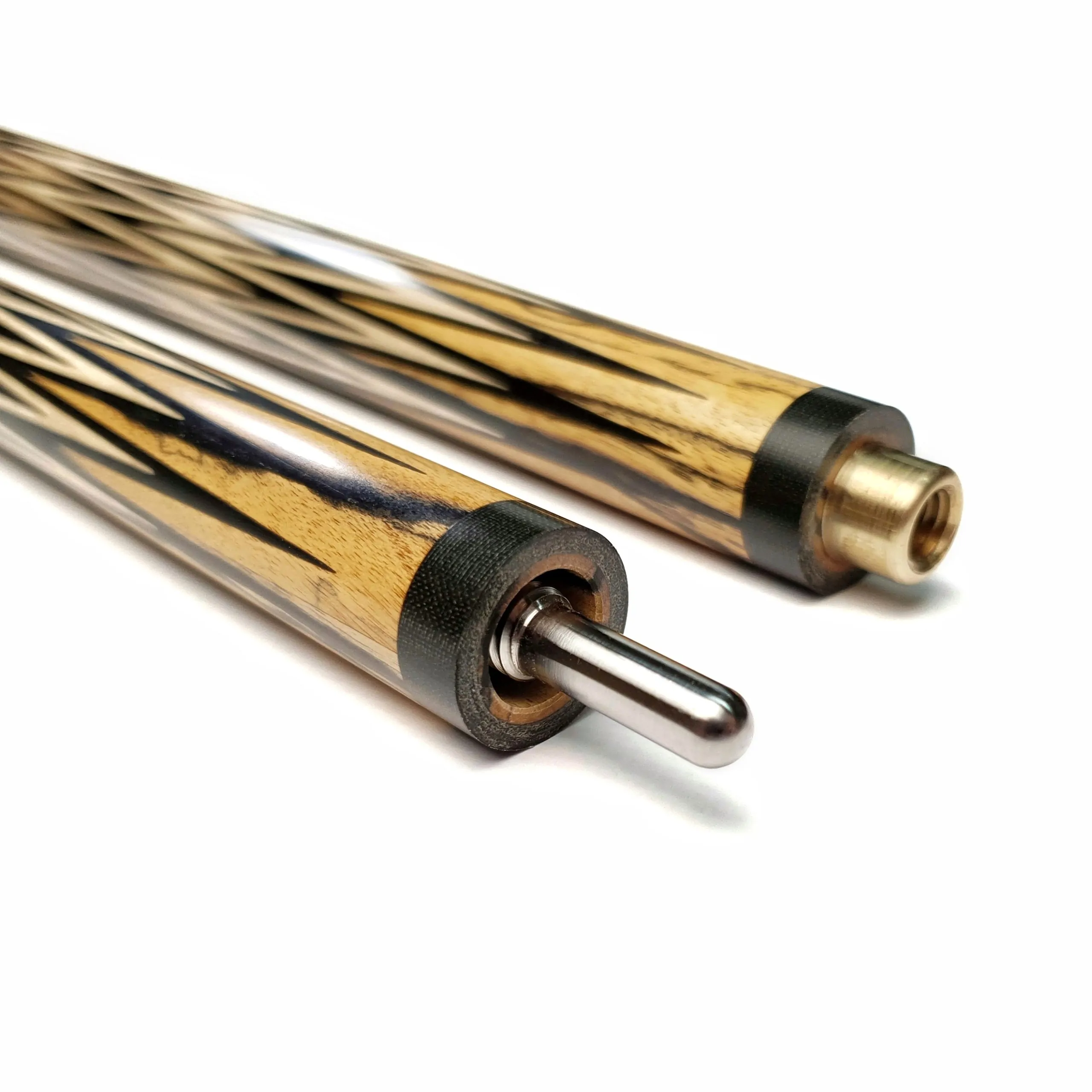 Кий Корона 8-ми перьевая,серебряный бампер,Лунный эбен, Граб. — изображение 4