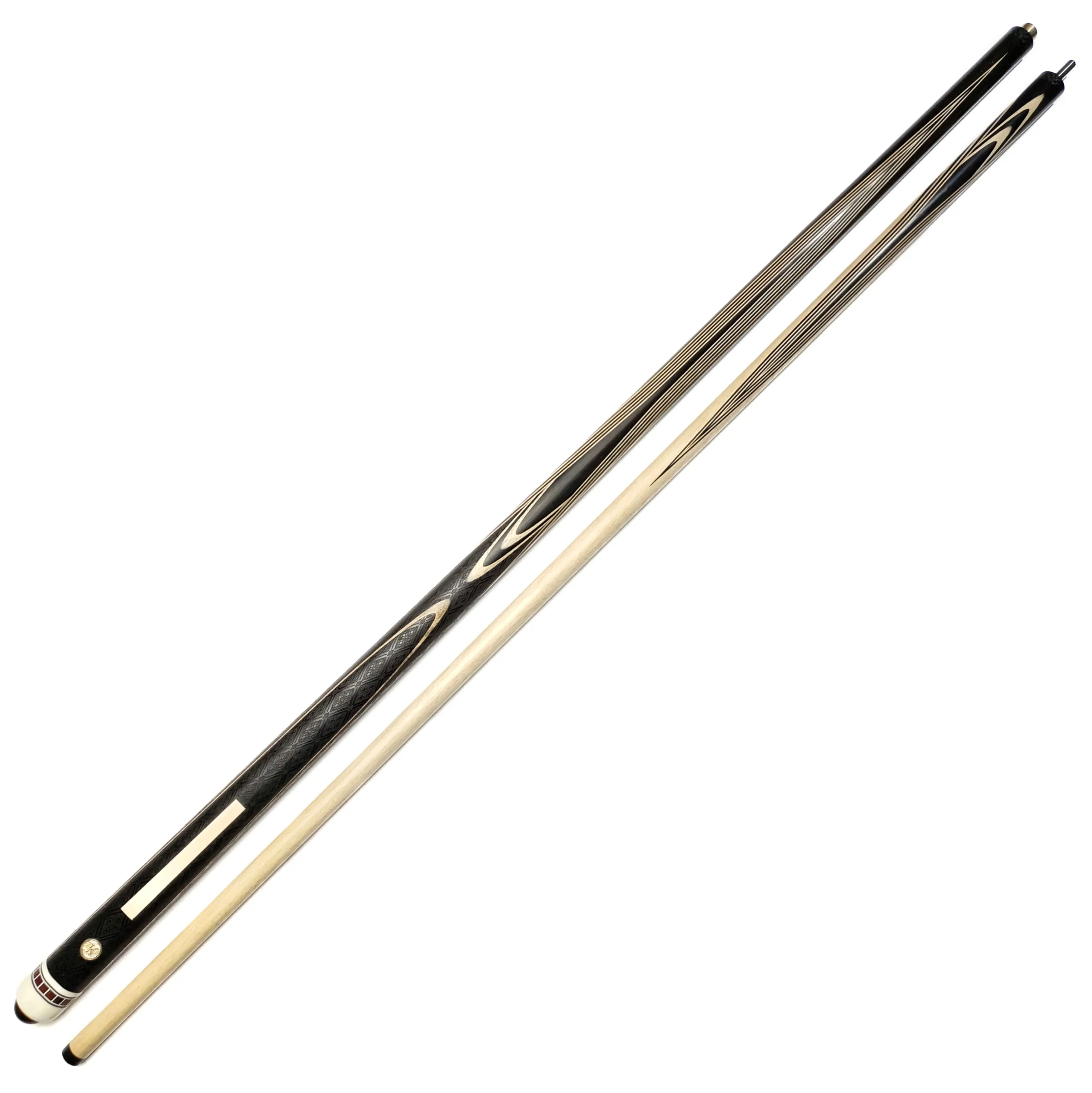 Кий Арбалет-Спорт с лаз. гравировкой, Черный эбен, Граб.