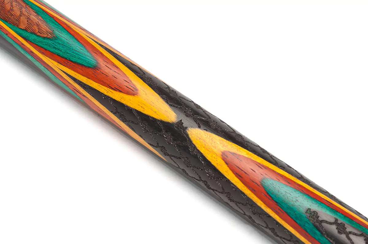 Кий Цветок 8 лучей Лайсвуд, Черный граб, Лимонник, Падук, Граб. — изображение 6