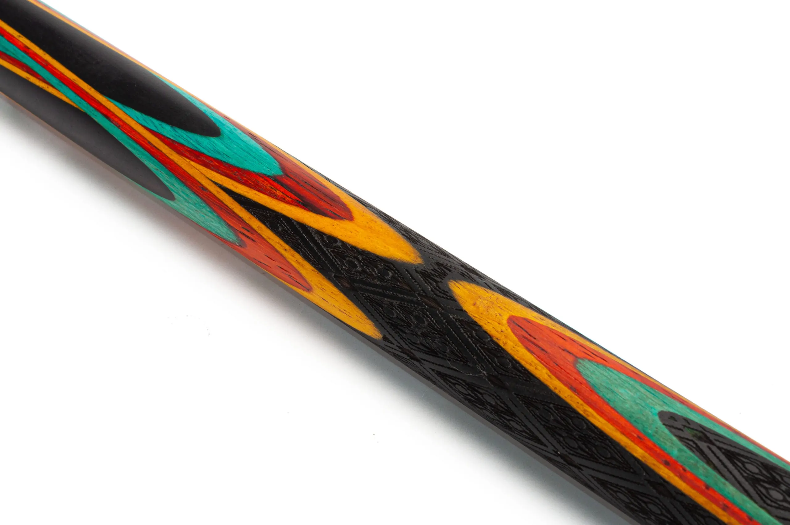 Кий Цветок 8 лучей Черный граб, Лимонник, Падук, Граб. — изображение 2