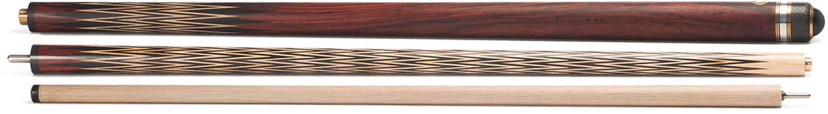 Кий 3-ех составной Корона 10-ти перьевая Кокоболо, Граб — изображение 5