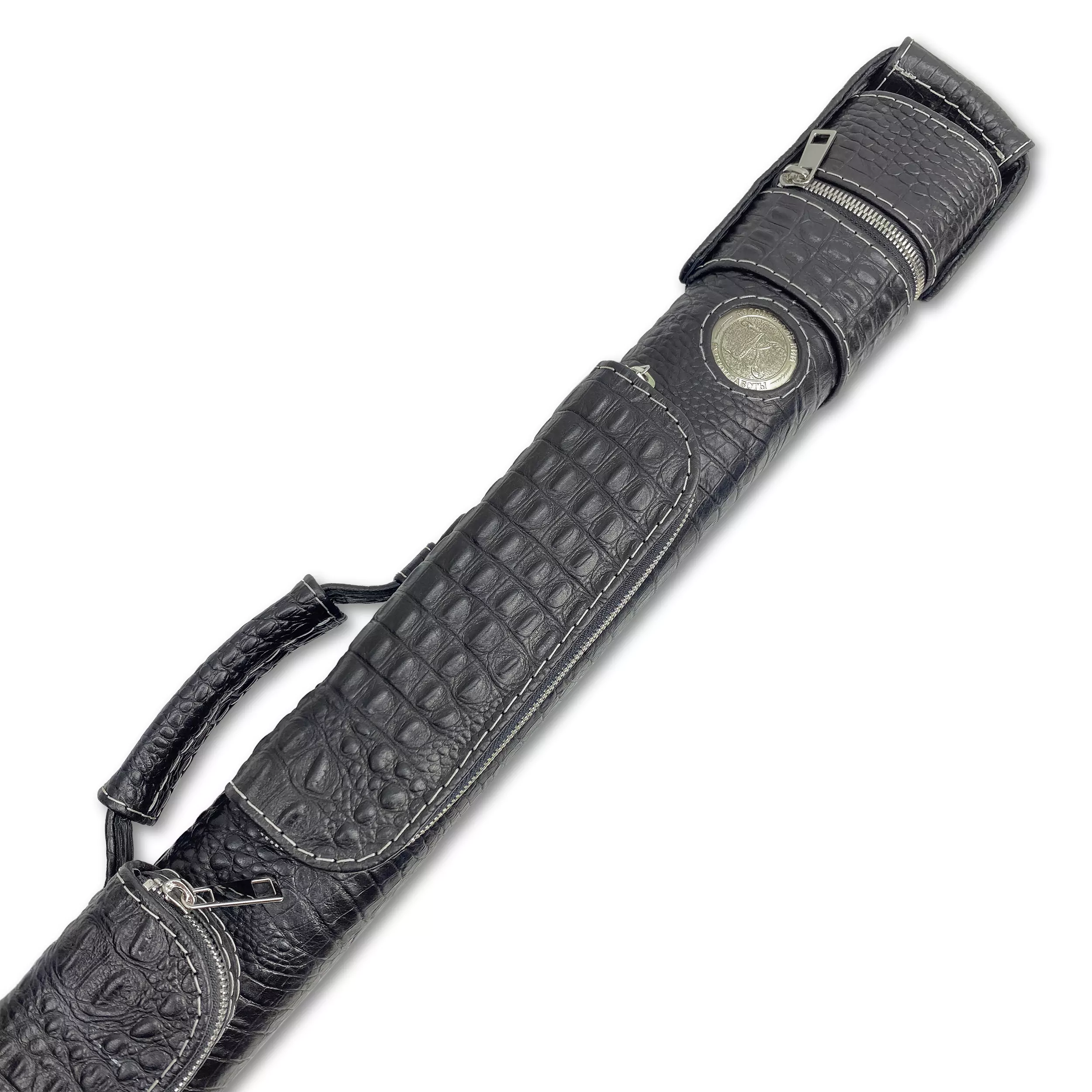 Тубус ручной работы, черный, аллигатор. — изображение 5