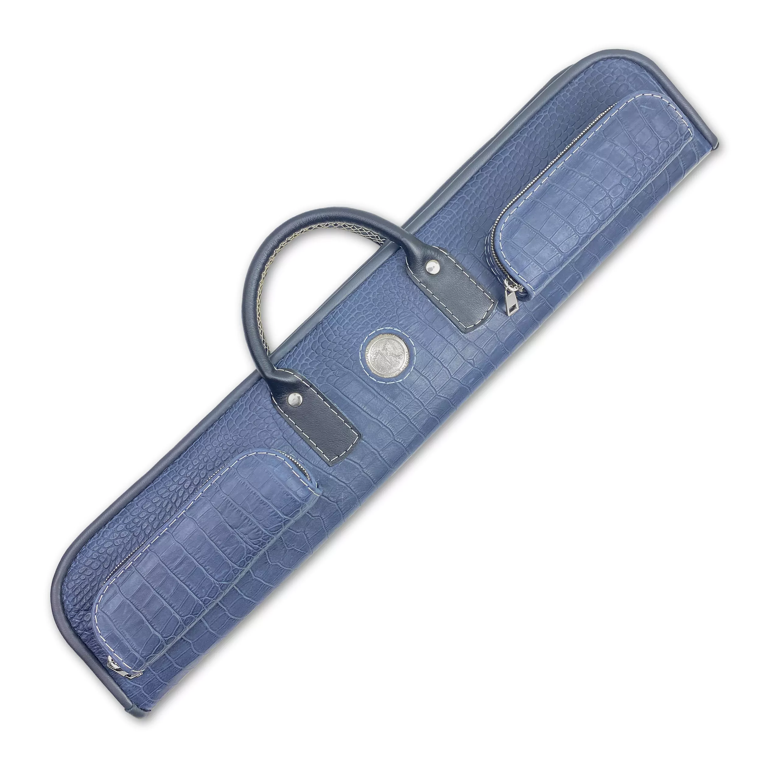 Кейс для 3-х составного кия с удлинителем, натуральная кожа