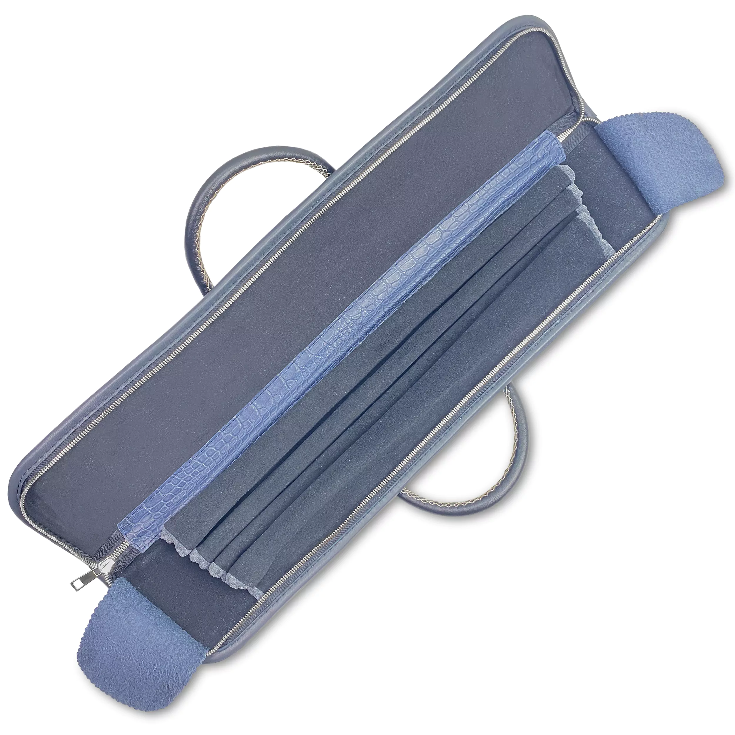 Кейс для 3-х составного кия с удлинителем, натуральная кожа — изображение 3