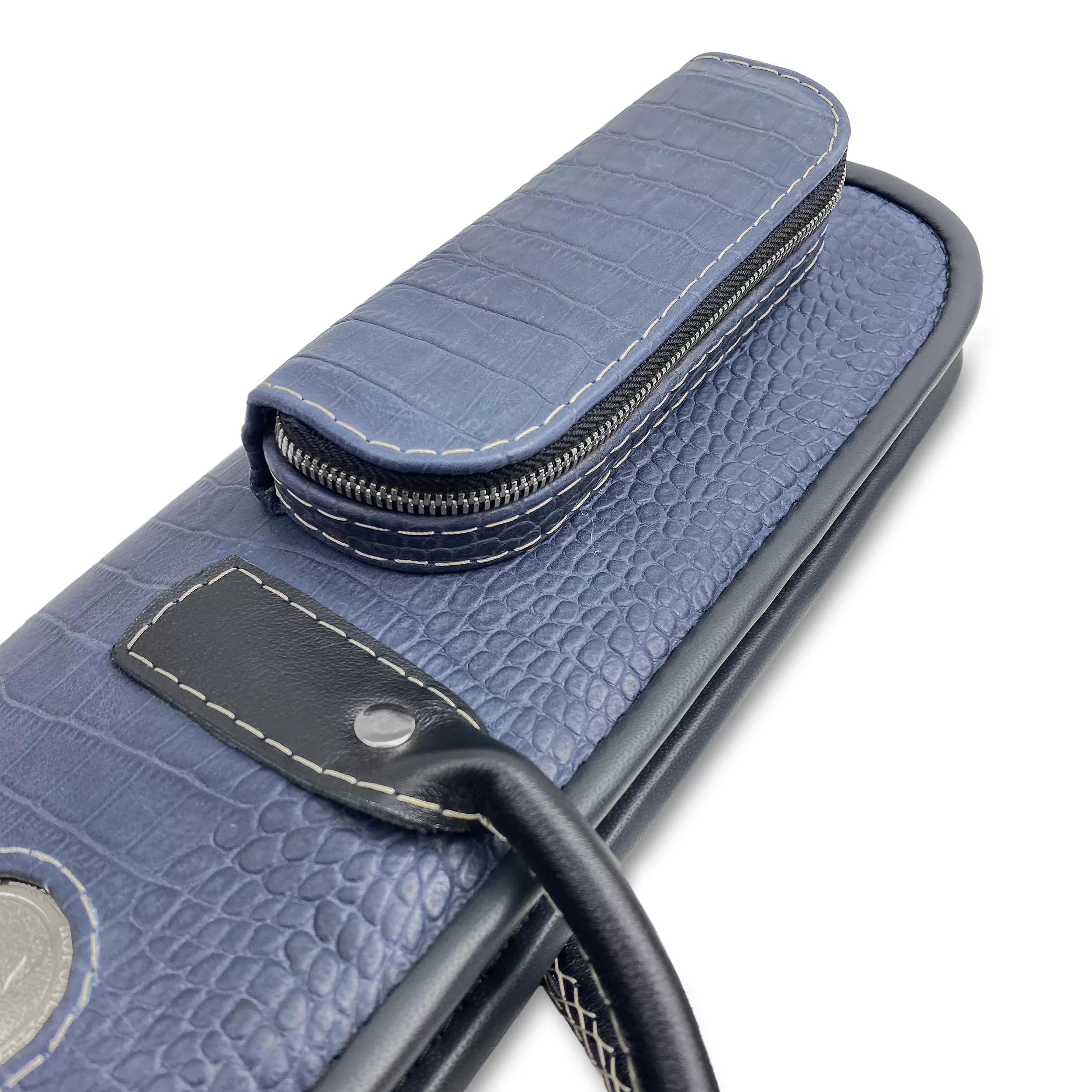 Кейс для 3-х составного кия с удлинителем, натуральная кожа — изображение 4