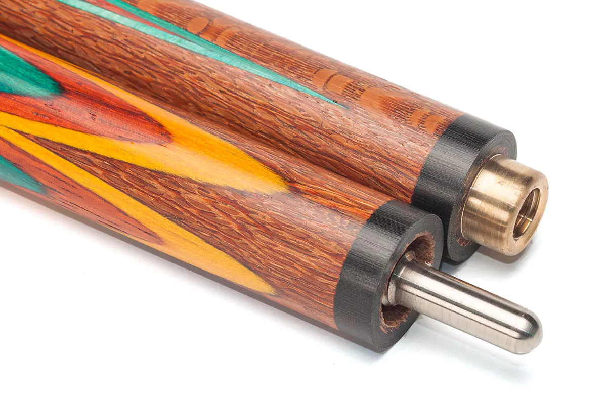 Кий Цветок 8 лучей Лайсвуд, Черный граб, Лимонник, Падук, Граб. — изображение 7