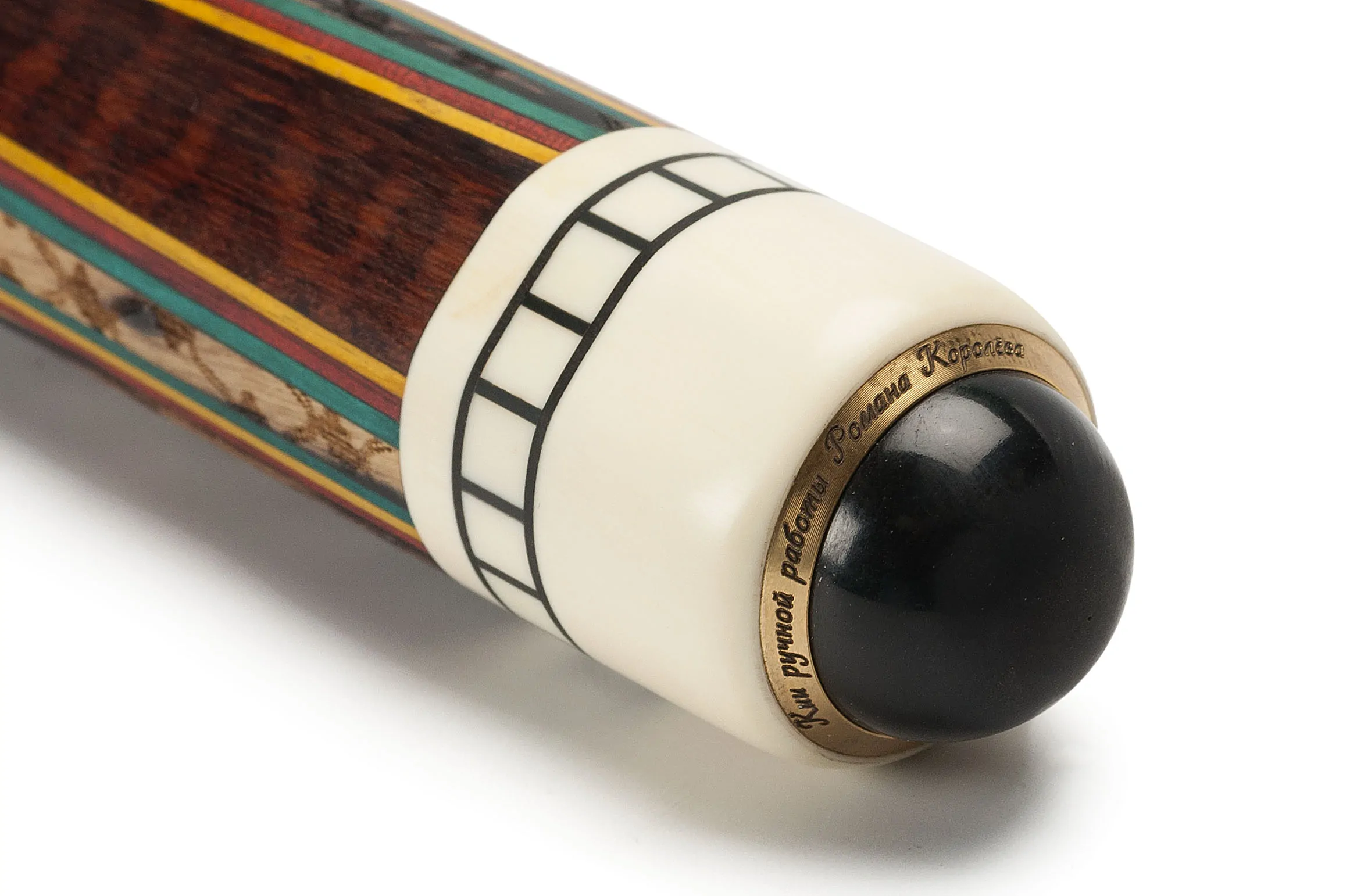 Кий Цветок 8 лучей Лунный Эбен, Лимонник, Падук, Граб — изображение 2