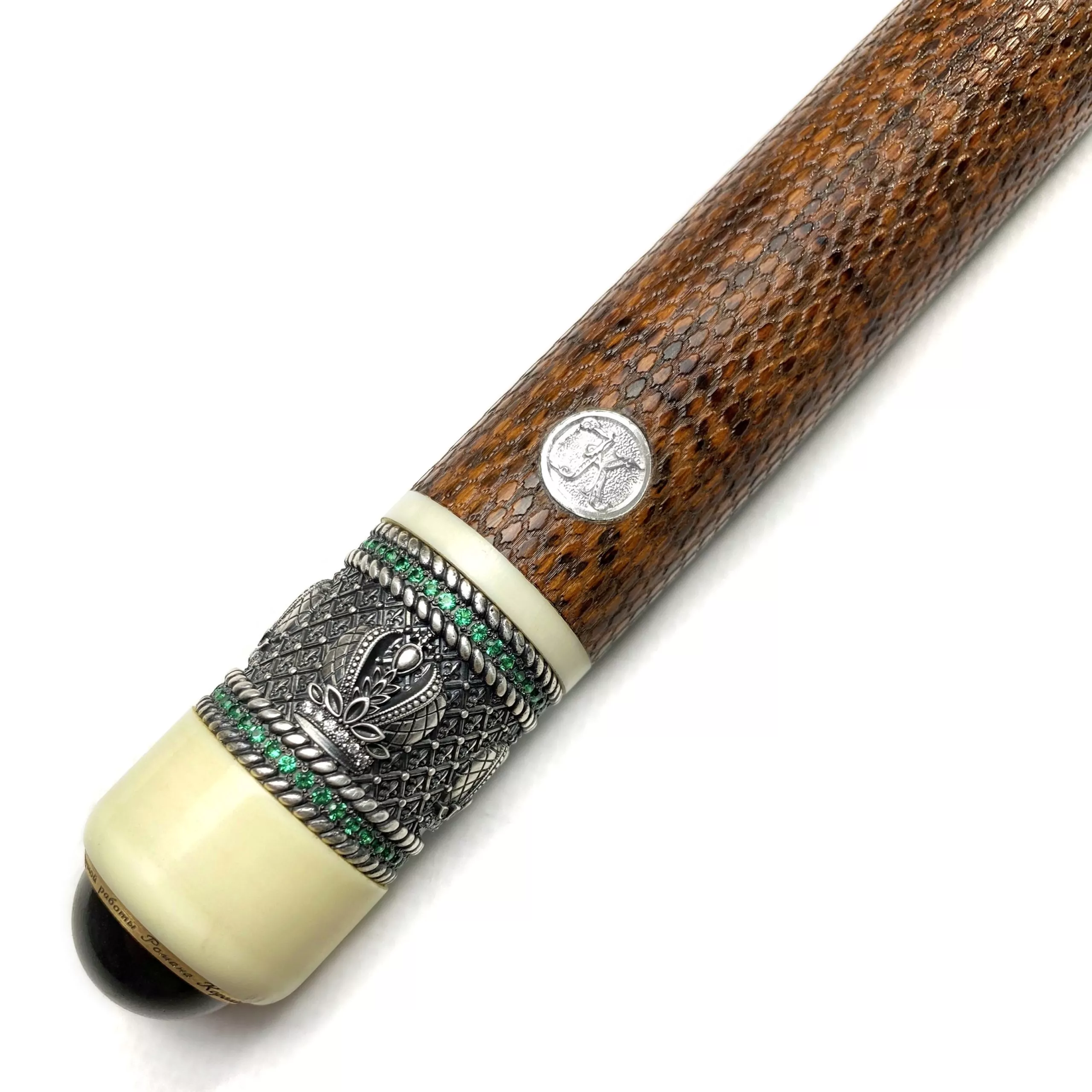 Кий Корона 10-ти перьевая, Змеиное дерево, граб. — изображение 4